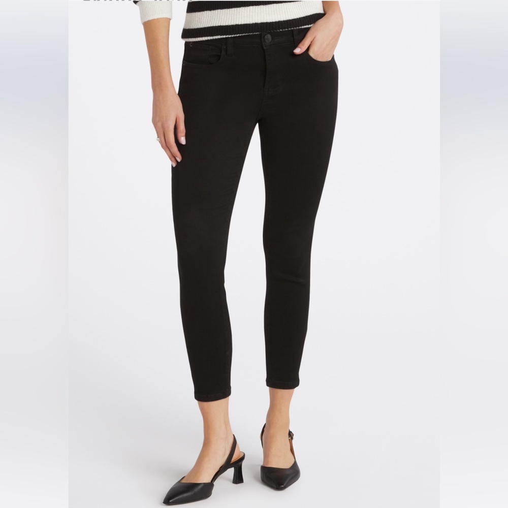 STS Blue Emma Mid Rise Finished Hem Ankle Skinny Jeans